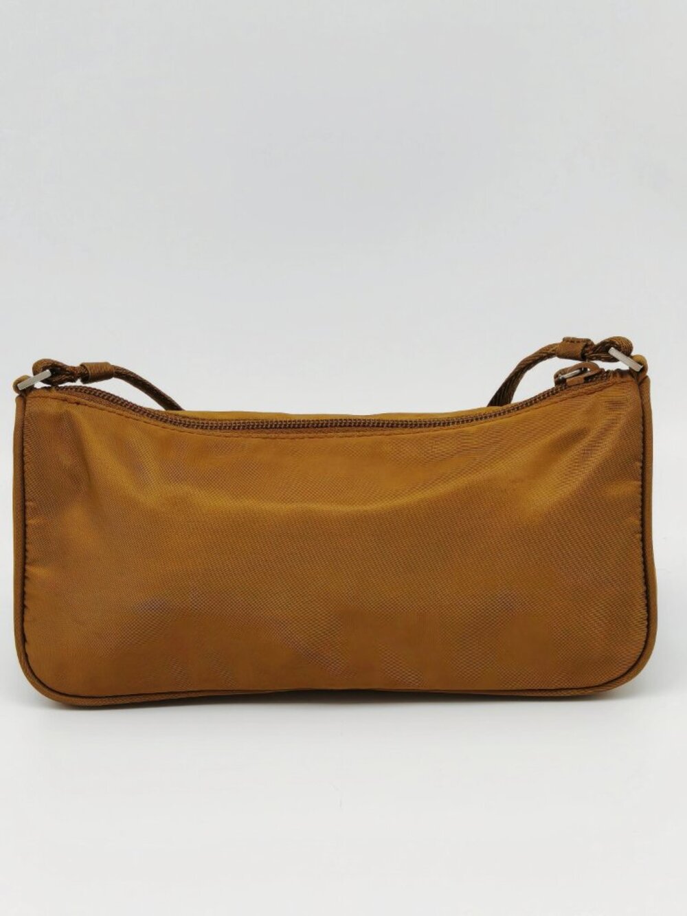 PRADA Vintage Nylon Mini Shoulder Bag Brown Accessory Pouch 2000s Y2K - Picture 4 of 14